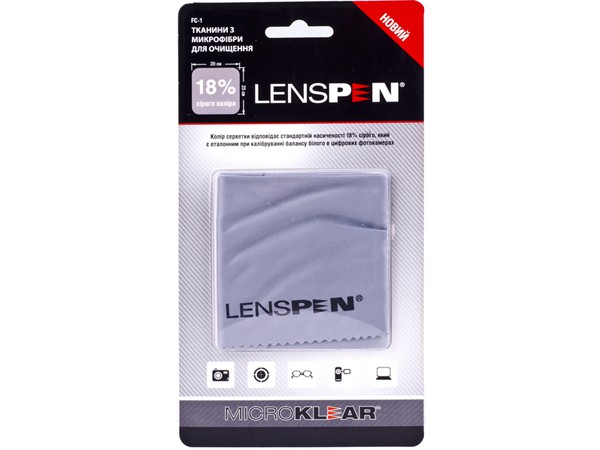 Купить -   Lenspen FC-1 MicroKlear Microfibre Suede Cloth