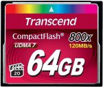 Фото - Transcend Карта пам'яті Transcend CF 64GB(800X)(TS64GCF800)