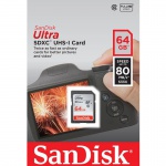 Фото SanDisk Карта памяти SanDisk 64GB SDXC C10 UHS-I R80MB/s Ultra (SDSDUNC-064G-GN6IN)