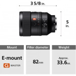 Фото Sony Об'єктив Sony 135mm f / 1.8 GM FE (SEL135F18GM.SYX)