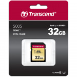 Фото Transcend Карта пам’яті Transcend 32GB SDHC C10 UHS-I R95/W40MB/s (TS32GSDC500S)