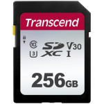 Фото - Transcend Карта пам'яті Transcend SD 256GB C10 UHS-I R100/W40MB/s (TS256GSDC300S)