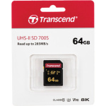Фото Transcend Карта пам'яті Transcend SD 64GB C10 UHS-II U3 R285/W220MB/s 4K (TS64GSDC700S)