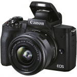 Фото Canon Фотоаппарат Canon M50 MK II Black M15-45 S (4728C043) (UA)