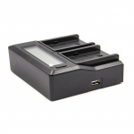 Фото PowerPlant Зарядное устройство PowerPlant Dual SONY NP-F970 для двух аккумуляторов (CH980222)