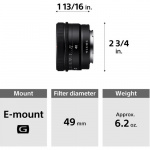 Фото Sony Объектив Sony 40mm, f/2.5 G для камер NEX (SEL40F25G.SYX)
