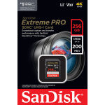 Фото SanDisk Карта пам'яті SanDisk SD 256GB C10 UHS-I U3 R200/W140MB/s Extreme Pro V30