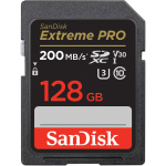 Фото - SanDisk Карта пам'яті SanDisk SD 128GB C10 UHS-I U3 R200/W140MB/s Extreme Pro V30 (SDSDXXD-128G-GN4IN)