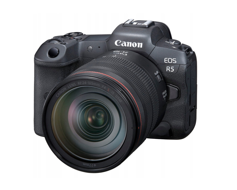 Купить - Canon Фотокамера Canon EOS R5+RF 24-105 f/4L IS USM (4147C069) (EU)