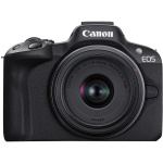 Фото Canon Беззеркальная камера Canon EOS R50 + RF-S 18-45 IS STM Black (5811C033) (UA)