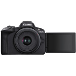 Фото Canon Бездзеркальна камера Canon EOS R50 RF-S 18-45 IS STM Black (5811C033) (UA)