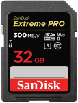 Фото - SanDisk Карта памяти SanDisk SD 32GB C10 UHS-II U3 ​​V90 R300/W260MB/s Extreme Pro
