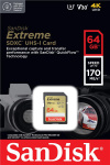 Фото SanDisk Карта пам'яті SanDisk SD 64GB C10 UHS-I U3 R170/W80MB/s Extreme V30