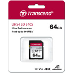 Фото Transcend Карта пам'яті Transcend SD 64GB C10 UHS-I U3 R160/W50MB/s 4K