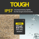 Фото Sony Карта памяти Sony CFexpress Type A 640GB R800/W700 Tough (CEAG640T.SYM)