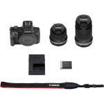 Canon Фотокамера Canon EOS R100 kit 18-45mm + 55-210mm IS STM (6052C036)  Фото Canon Фотокамера Canon EOS R100 kit 18-45mm + 55-210mm IS STM (6052C036)