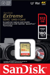 Фото SanDisk Карта пам'яті SanDisk SD  512GB C10 UHS-I U3 R180/W130MB/s Extreme V30
