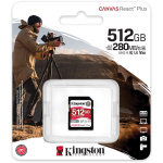 Фото Kingston   Kingston Canvas React Plus 512Gb class 10 V60 (R280MB/s, W150MB/s)