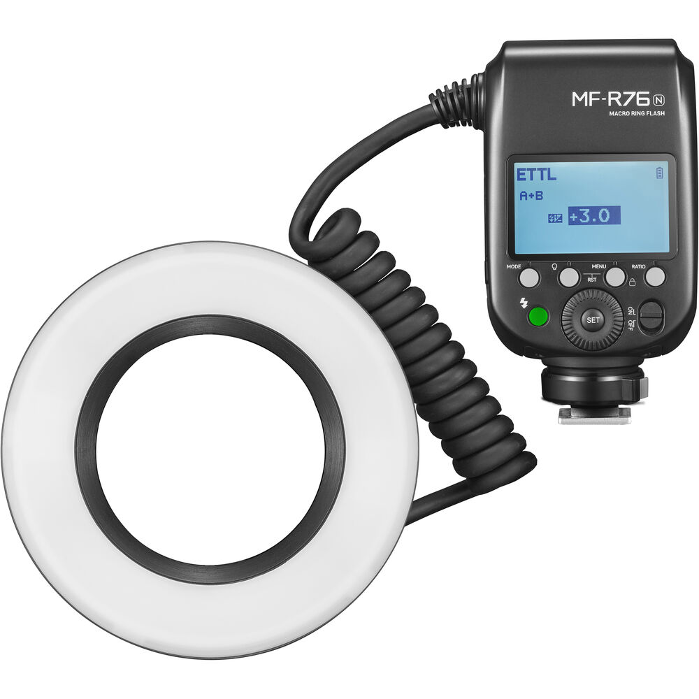Купить - GODOX Кільцевий макро спалах MF-R76 Nikon Godox