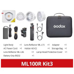Фото GODOX LED свет Godox ML100R Kit3 (with BG02 battery handle) (ML100R Kit3)