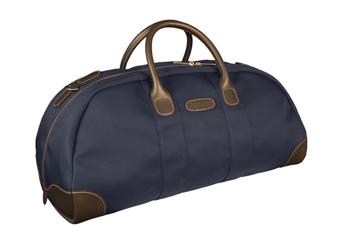Купить - Billingham Сумка Billingham WEEKENDER BAG - Navy Canvas / Chocolate Leather (588404-54)