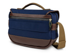 Фото Billingham Сумка Billingham MINI EVENTER - Navy Canvas / Chocolate Leather (504804-54)