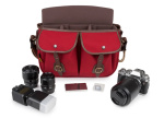 Фото Billingham Сумка Billingham HADLEY PRO 2020 - Burgundy Canvas / Chocolate Leather ( 505114-54)