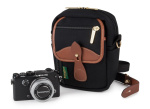 Фото Billingham Сумка Billingham Compact Stowaway - Black Canvas / Tan Leather (500501-70)