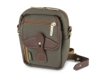 Фото - Billingham Сумка Billingham Compact Stowaway - Sage FibreNyte / Chocolate Leather (500548-54)