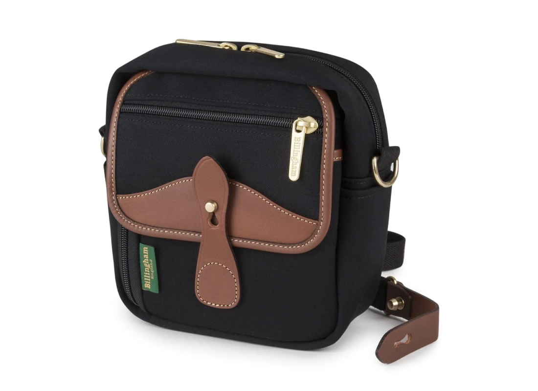 Купить - Billingham Сумка Billingham Pola Stowaway - Black Canvas / Tan Leather (500701-70)