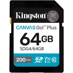 Фото - Kingston  Карта пам'яті Kingston SD 64GB C10 UHS-I U3 V30 R200MB/s