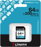 Фото Kingston  Карта пам'яті Kingston SD 64GB C10 UHS-I U3 V30 R200MB/s